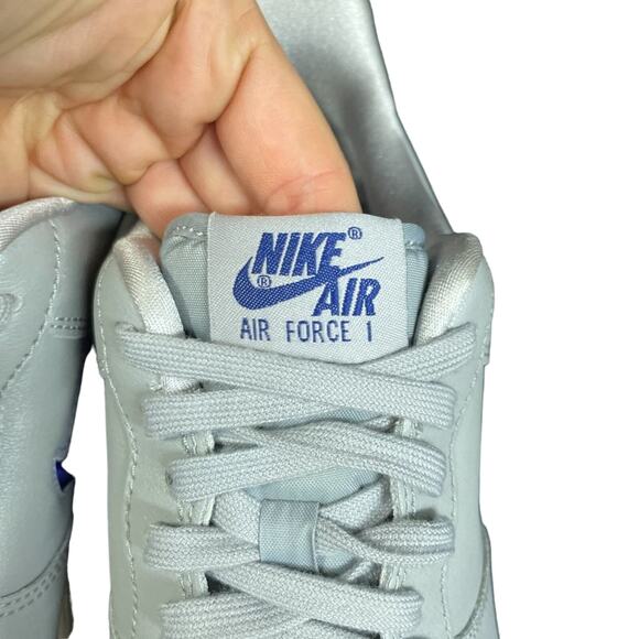 Men's Size 8.5 - NIKE Air Force 1 07 LV8 LEATHER Grey Trainers AJ9507 002 - Picture 14 of 16